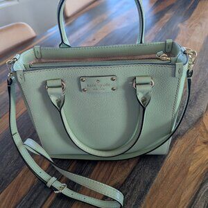 Kate Spade Light Green Double Handle Tote Bag